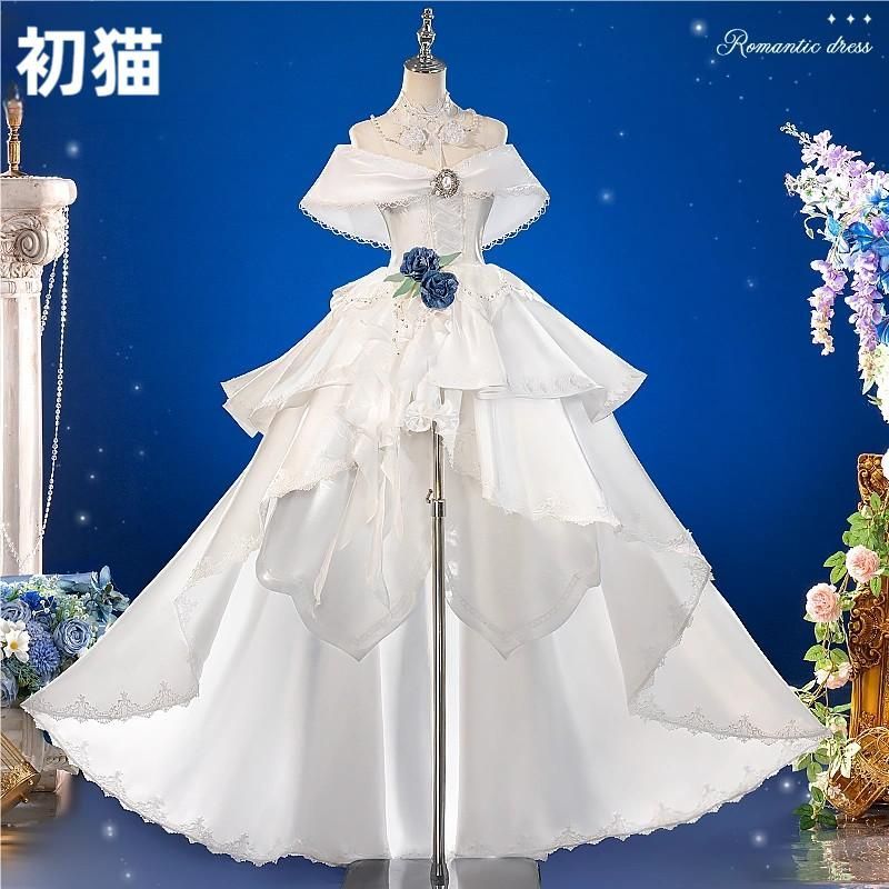 初獣猫 原神 フリーナ 花嫁 コスプレ衣装 職人製作