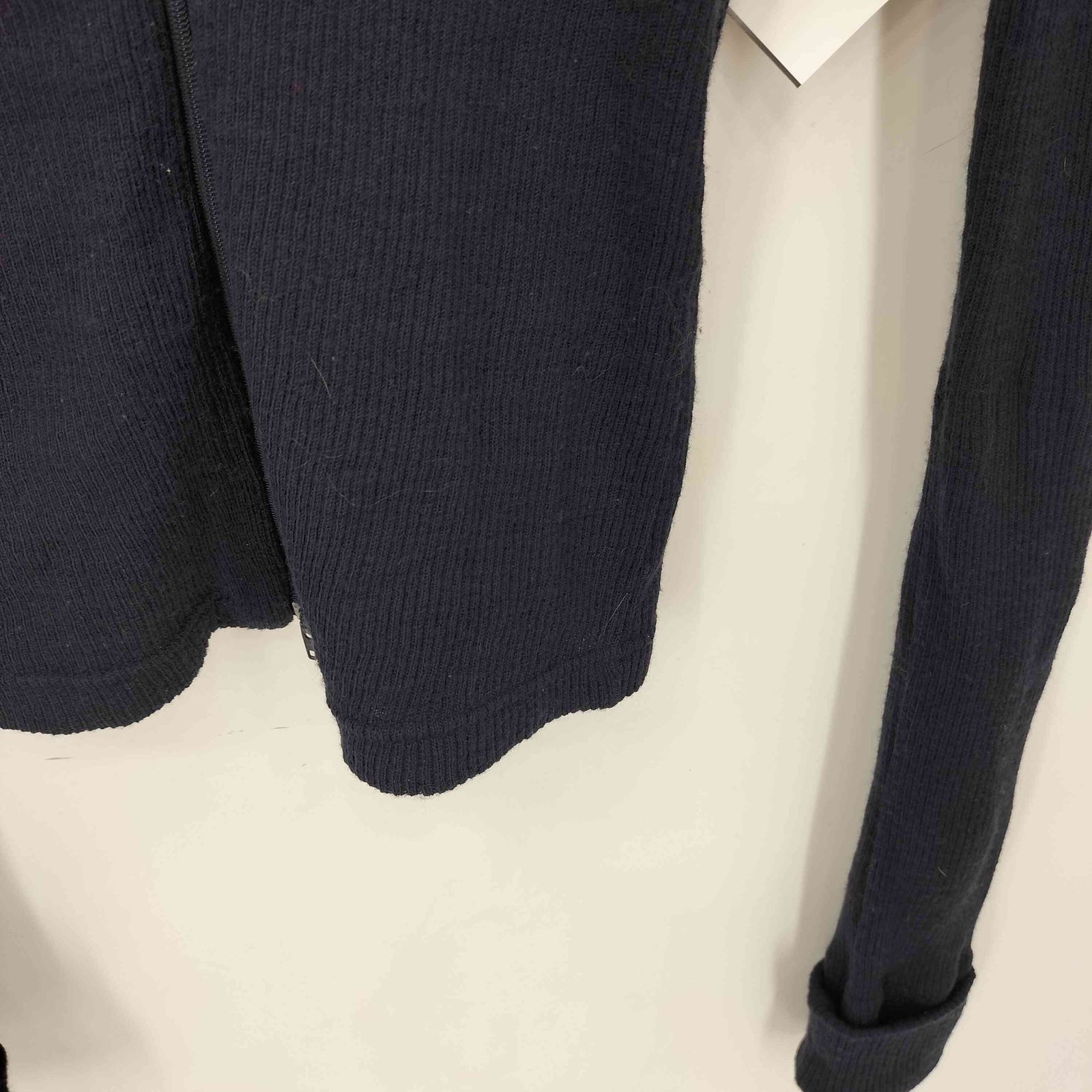  ワイズ Ys レイヤードデザイン ダブルジップ リブデザイン クルーネックカーディガン レディース 表記無 長袖 カーディガン ボレロ アンサンブル