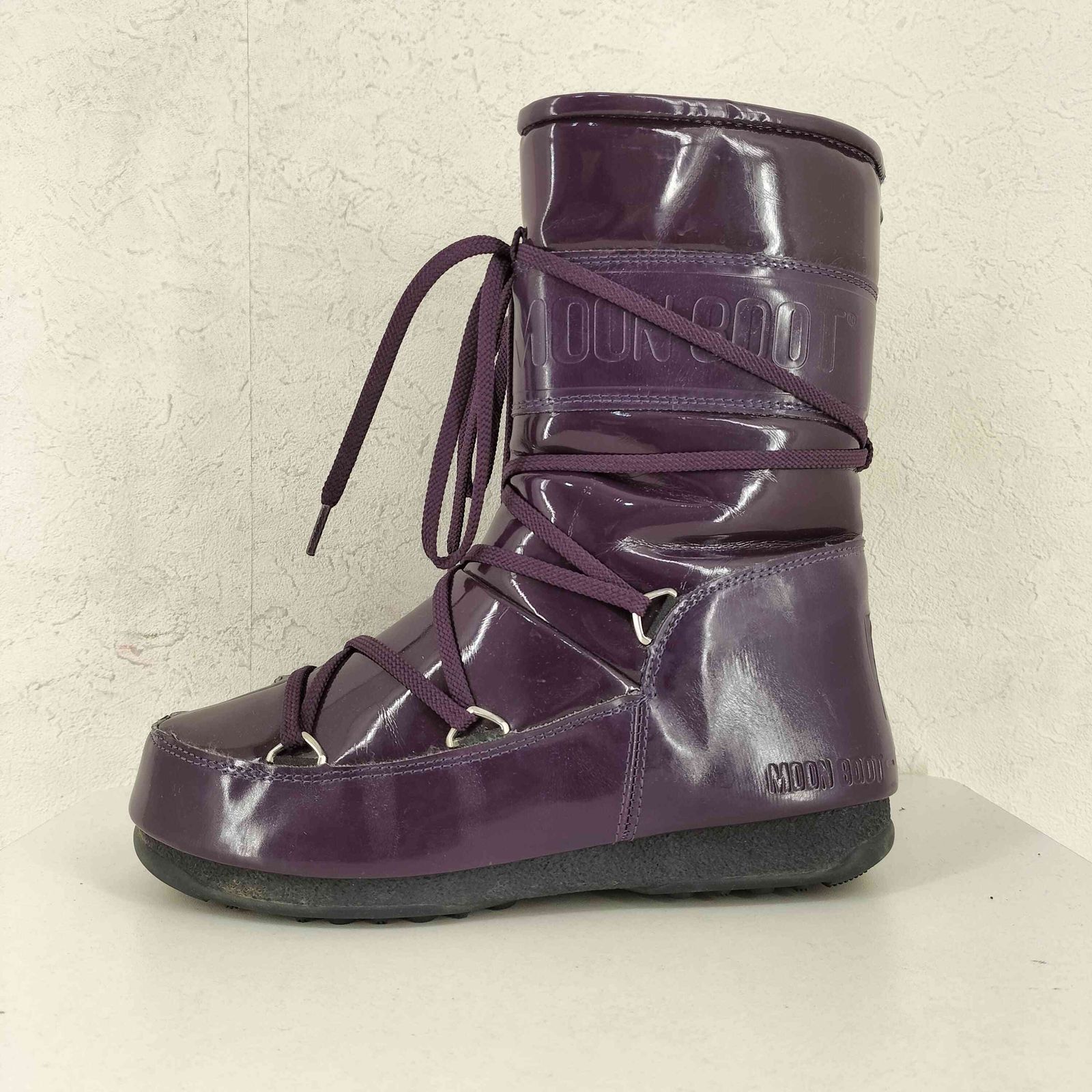 ユーズドフルギ 古着 MOON BOOT エナメルブーツ レディース 37