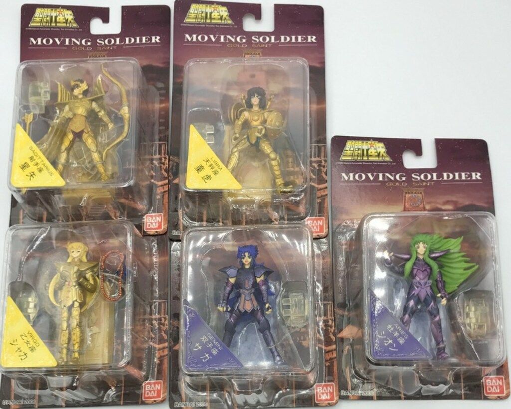 バンダイ 聖闘士星矢 ムービングソルジャー GOLD＆SURPLICE 全5種セット MOVING SOLDIER