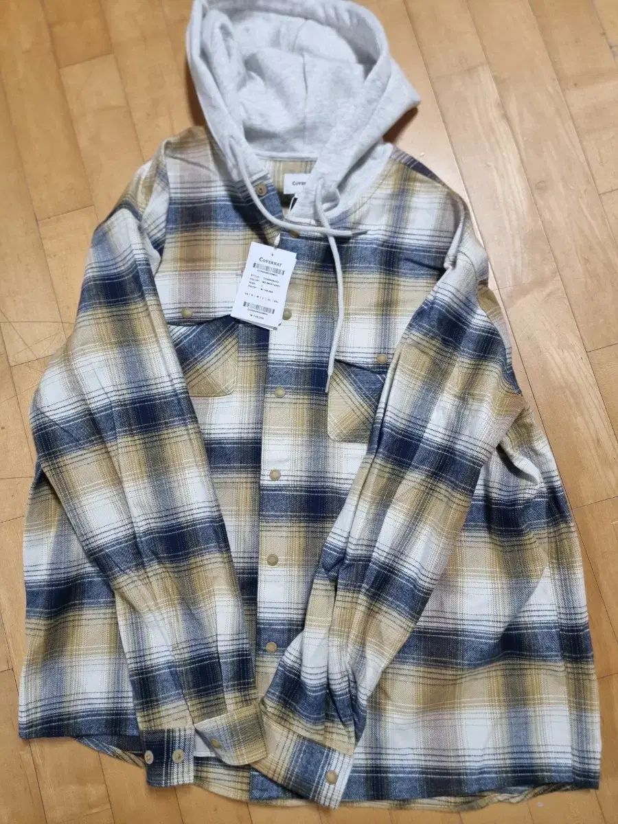 カバーナット CHECK フードシャツ