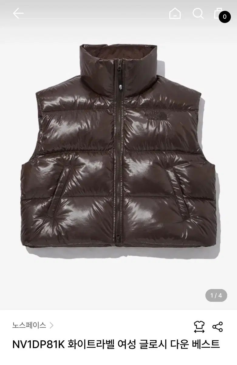 THE NORTH FACE ザノースフェイス ホワイトラベル グロシー ダウンベスト