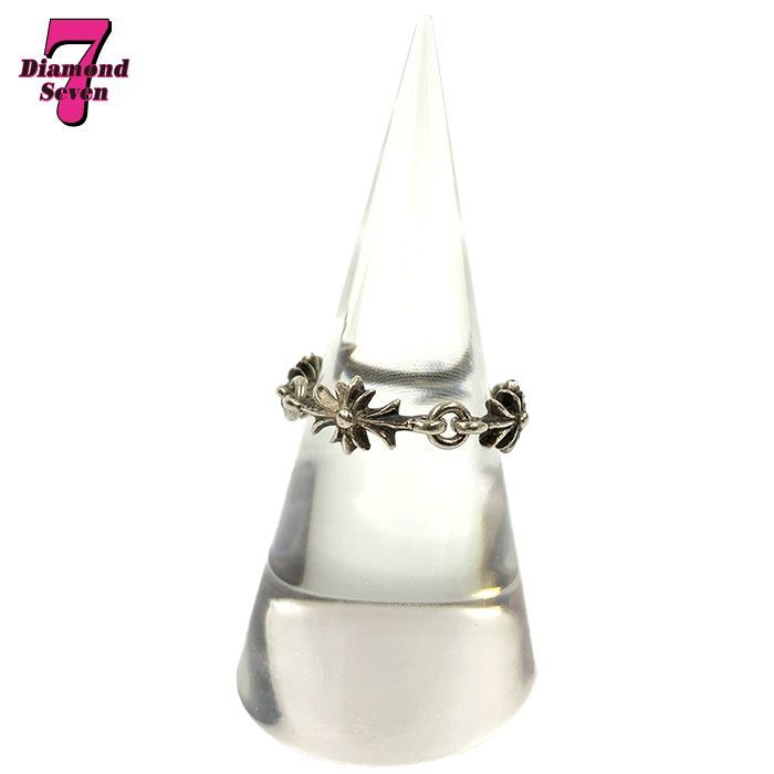 中古】Chrome Hearts クロムハーツ タイニーE CHプラスリング Sサイズ