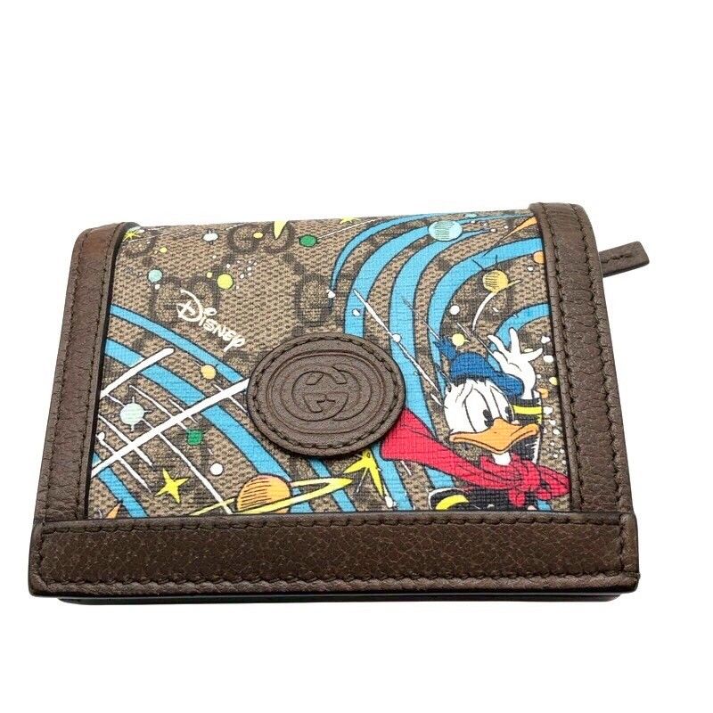グッチ GUCCI ディズニーコラボ コンパクトウォレット 648121 GGスプリーム ユニセックス 二つ折り財布