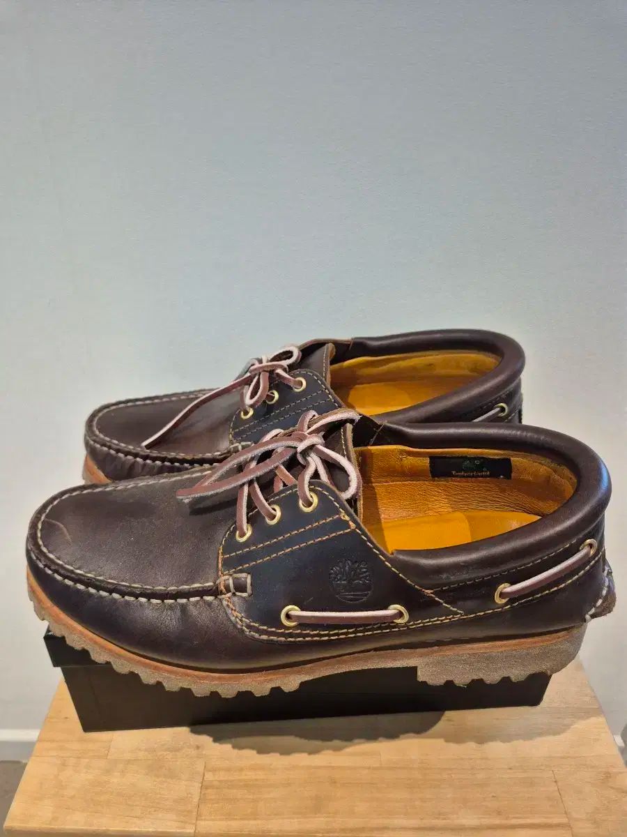 Timberland 3アイ ボートシューズ ブラウン 275