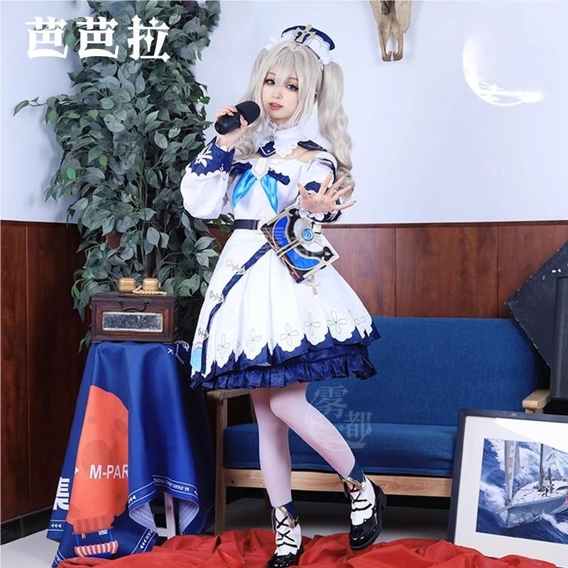 霧都アニメ 原神 バー COS衣装 モンド コスプレ 二次元ゲーム ロリータ 少女 フルセット 職人製作