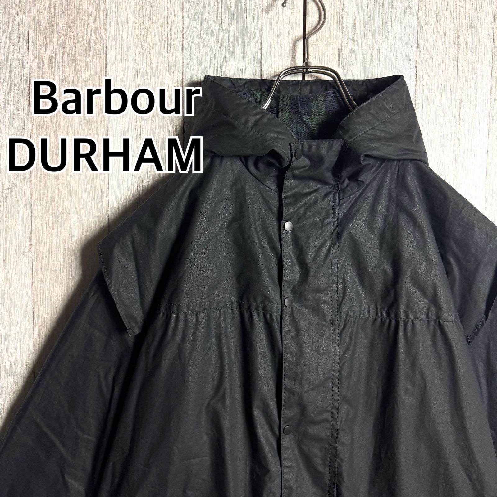 英国製 90 s Barbour バブアー オイルドジャケット DURHAM ダラム ネイビー 36 ライトウェイト