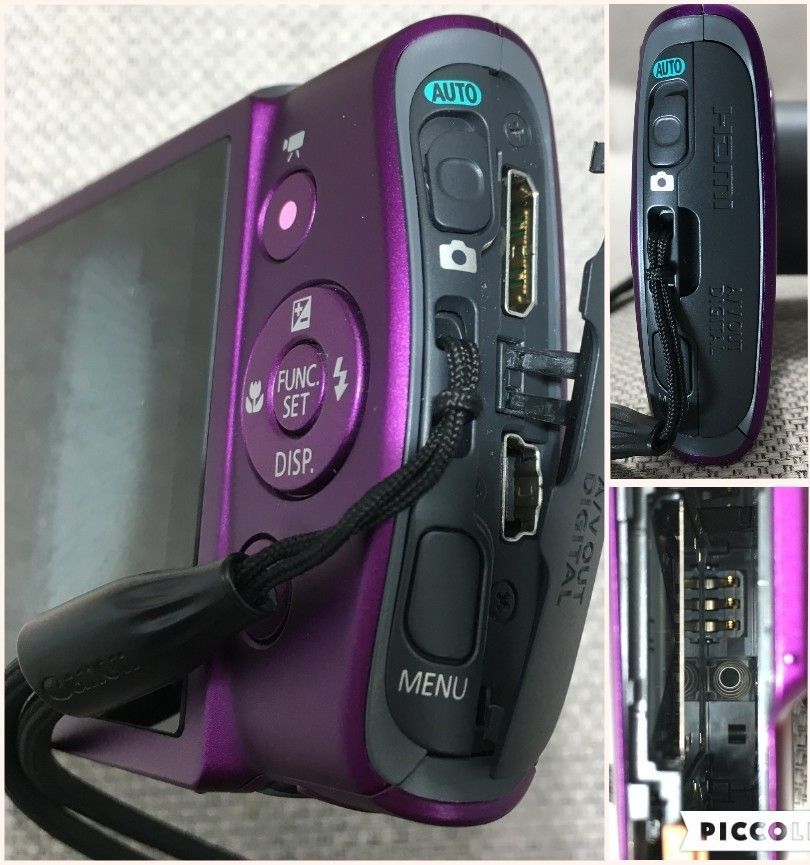 Canon キャノン デジタルカメラ IXY 600F PC1676 パープル ジャンク品