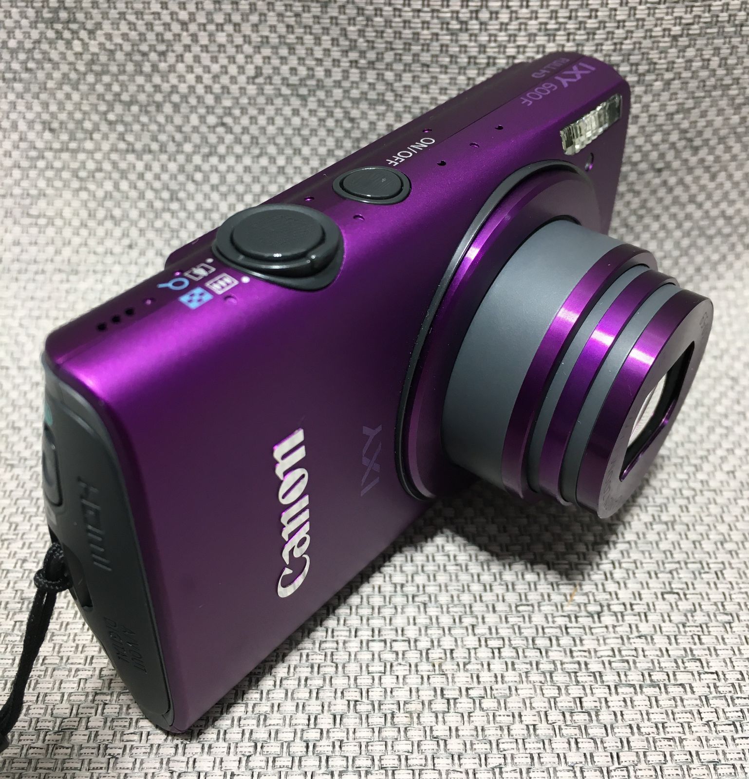 Canon キャノン デジタルカメラ IXY 600F PC1676 パープル ジャンク品