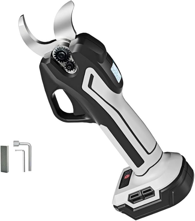 大 電動剪定バサミ 電動バサミ 園芸用はさみ 山本造園会社監修 32mm切断径ブラシレスモーター搭載切れ味よい 2段階開き口調節可 切断回数と残量見える 人気新モデル 延長ポール装着 な剪定鋏 本体のみ