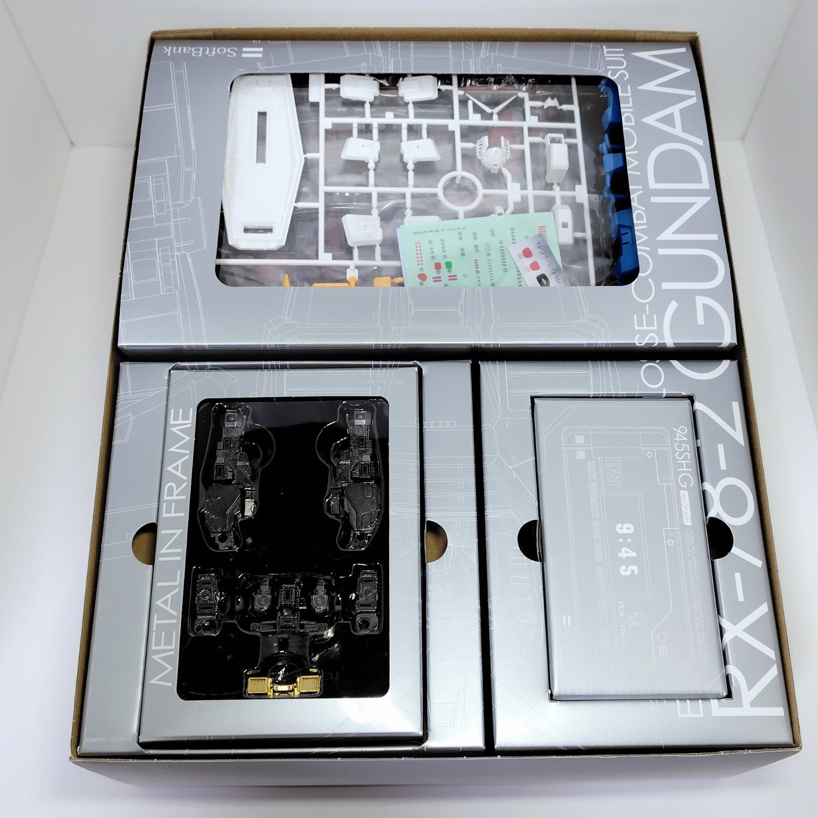 BANDAI バンダイ 機動戦士ガンダム 1 100 MG RX 78 2 ガンダム メタルインフレーム 945 SH G Ver GP 30 th SoftBank ソフトバンク携帯 ガンプラセット同梱品 プラモデル