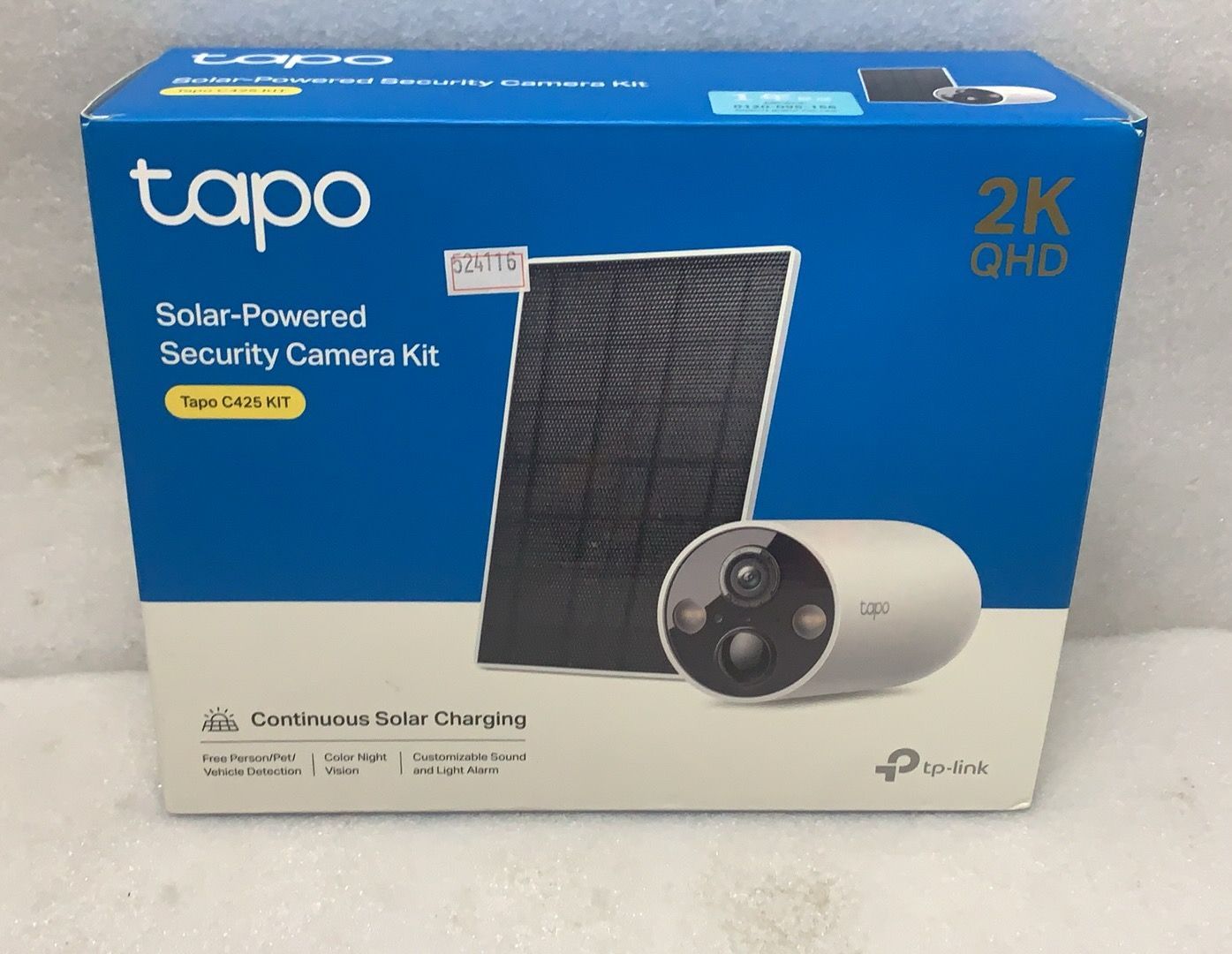 TP-Link Tapo C425 KITソーラー給電セキュリティカメラ --524116