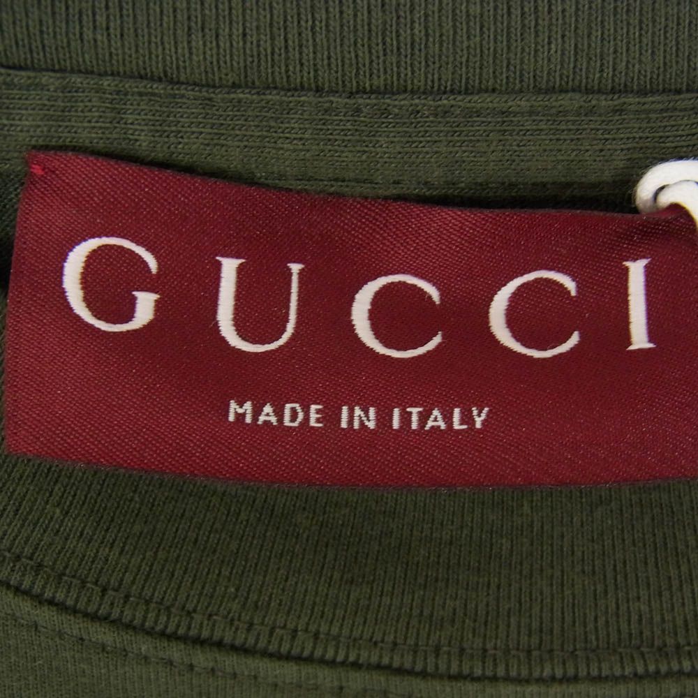 GUCCI グッチ 798115 XJG54 Embroidered cotton jersey T-shirt