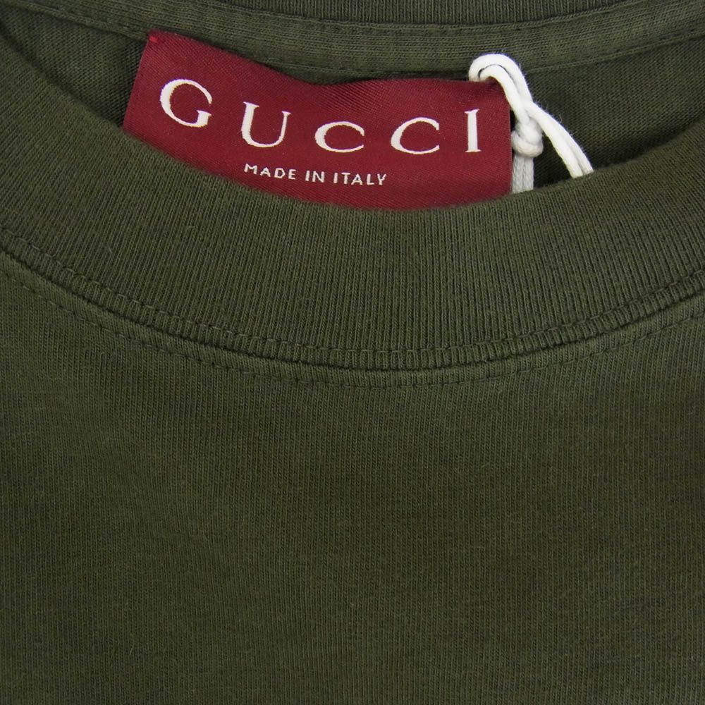 GUCCI グッチ 798115 XJG54 Embroidered cotton jersey T-shirt