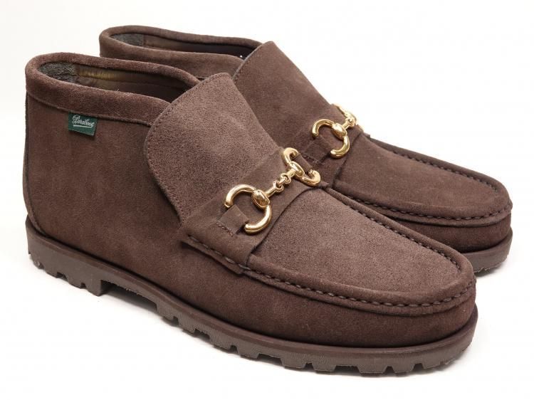 675 1028 程度 パラブーツ CORMONT マッケイ製法 ダークブラウン スエード 8