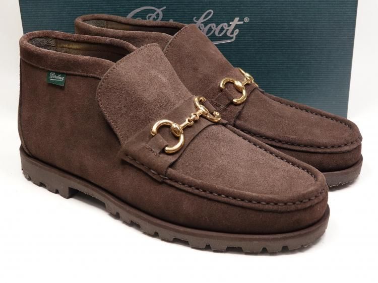 675 1028 程度 パラブーツ CORMONT マッケイ製法 ダークブラウン スエード ８