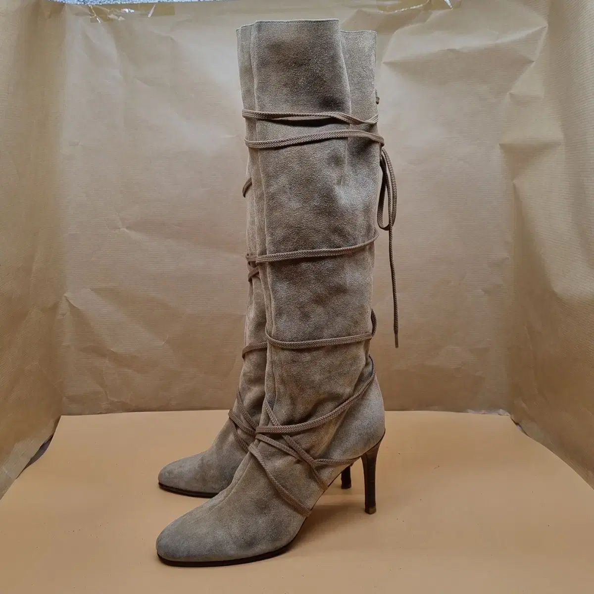 MICHAEL KORS マイケルコース スウェード ロングブーツ 230 ヒール 8 5