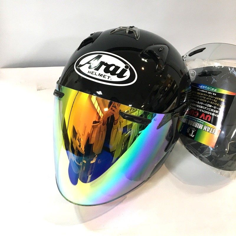 Arai アライ SZ F ジェットヘルメット 除菌消臭済 Mサイズ ブラック オートバイ ツーリング ライディング バイカー バイク用品 TA 3638