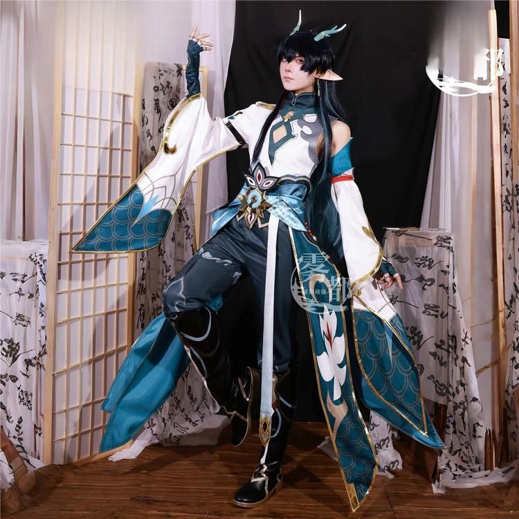 霧都アニメ 崩壊 スターレイル 丹恒 飲月君 COS衣装 龍王 古風 コスプレ 衣装 職人製作