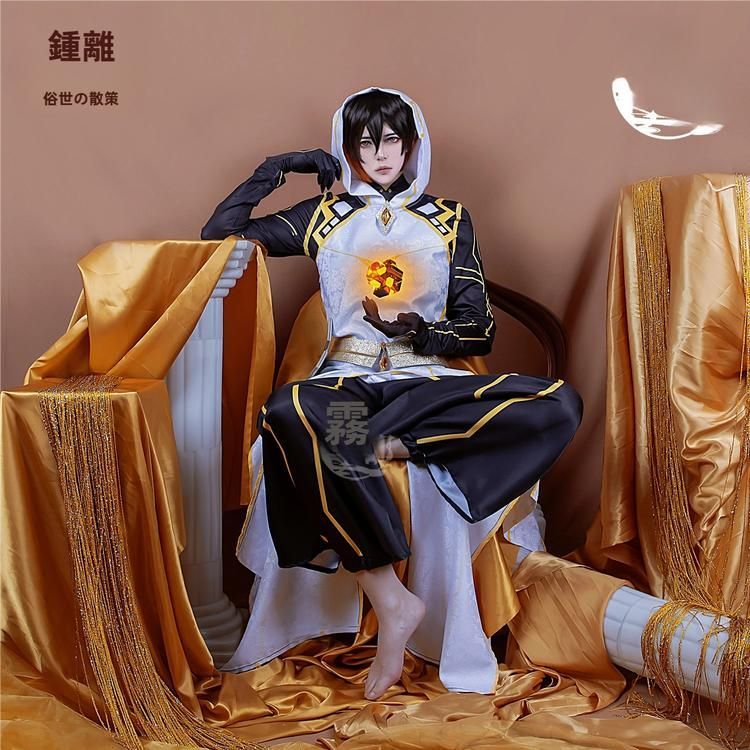 霧都アニメ 原神 鍾離 神装 コスプレ衣装 職人製作