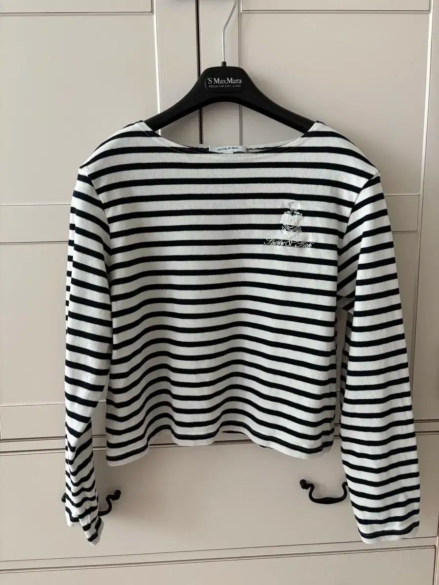 スポーティアンドリッチ ストライプTシャツ 長袖 sportyandrich ボーダー柄Tシャツ