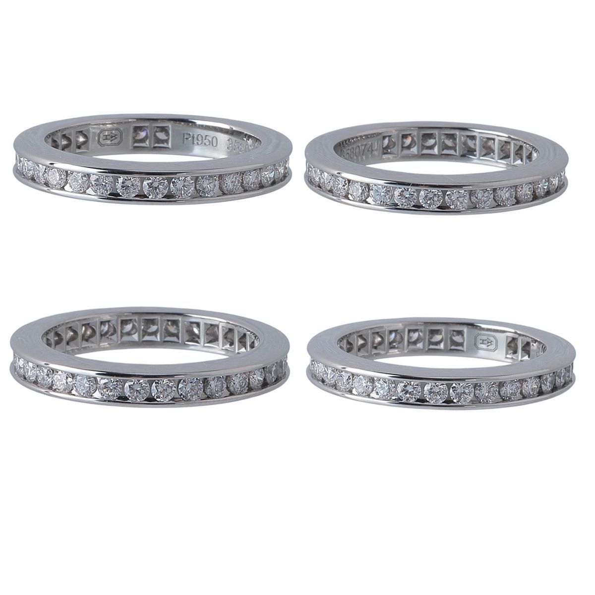 ハリーウィンストン フルエタニティ ダイヤ リング ラウンド チャネル