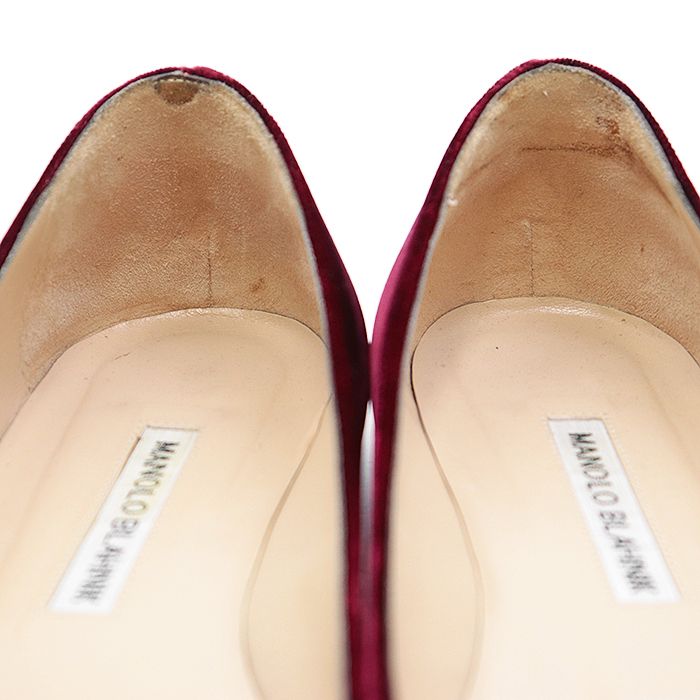 極美品】MANOLO BLAHNIK マノロブラニク フラットシューズ Hangisi  