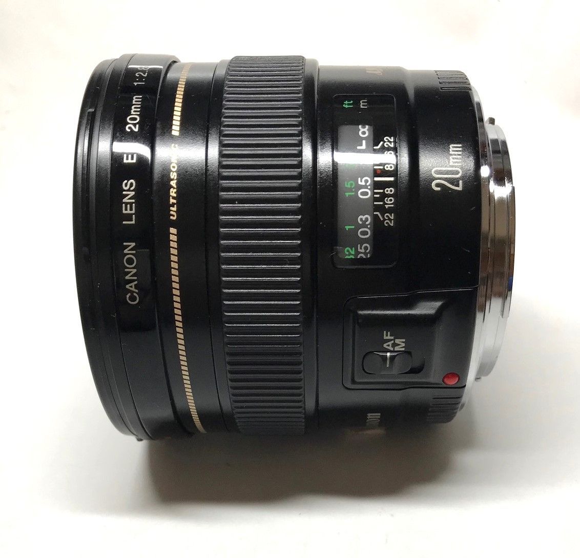 Canon EF 20mm F2.8 USM広角固定焦点レンズ 美品 動作確認済み 風景や