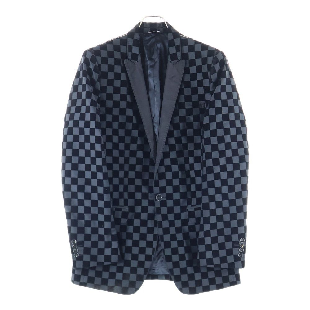 DOLCE & GABBANA (ドルチェアンドガッバーナ) ベロア ブロックチェック