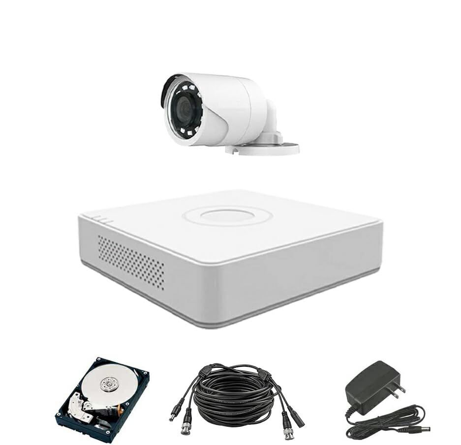 243万画素 防犯カメラセット コンパクトレコーダーHDD1TB込 アナログ 屋内屋外カメラ1 4台 4chDVR スマホ監視 BHC-SET-4CH 屋外用1台 HDD1TB 98a72eed