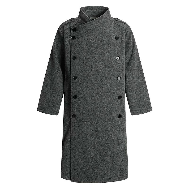 h 冬 美式 マネースタイル ウールコート メンズ レディース 厚手 ロングコート ヴィンテージ風 ゆったり アウター カップルコーデ