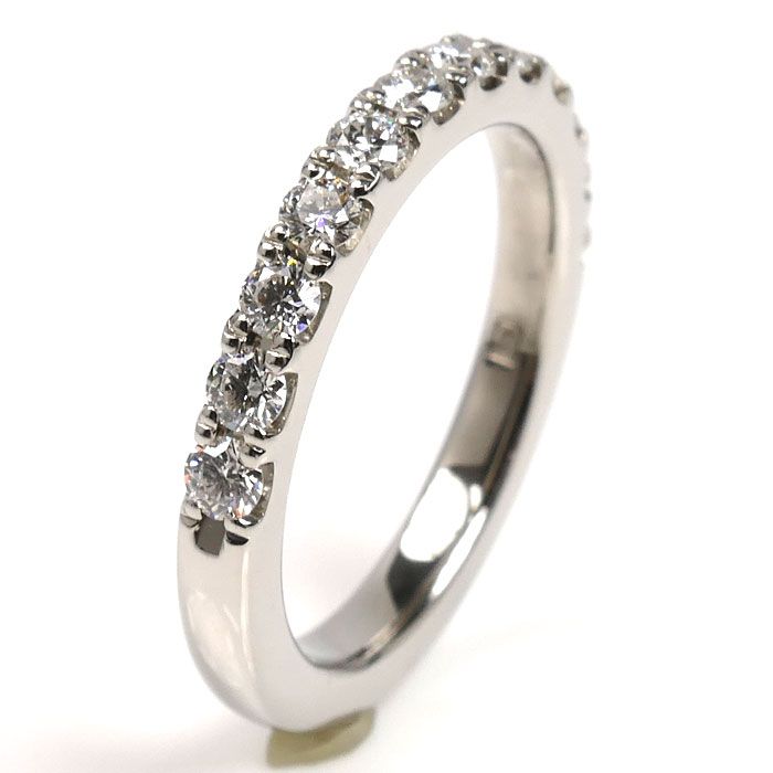 LAZARE ラザール Pt 900プラチナ ダイヤ エチュード ハーフエタニティ リング 指輪 ダイヤモンド0.50 ct 10号 5.4 g レディース
