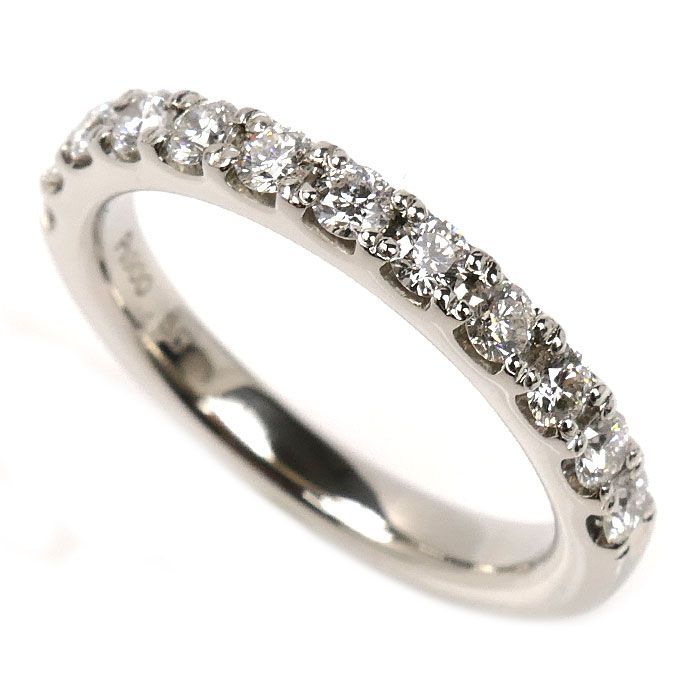 LAZARE ラザール Pt 900プラチナ ダイヤ エチュード ハーフエタニティ リング 指輪 ダイヤモンド0.50 ct 10号 5.4 g レディース