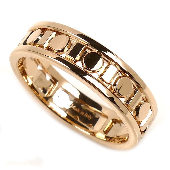 Damiani ダミアーニ K18PG ピンクゴールド ベルエポック リール リング 指輪 20093473 18.5号 5.8g メンズ