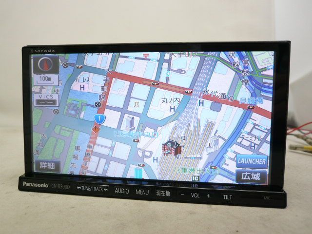度版 パナソニック ストラーダ CN R 300 D メモリーナビ 地デジ フルセグ DVD CD SDカード iPod USB HDMI ハンズフリー