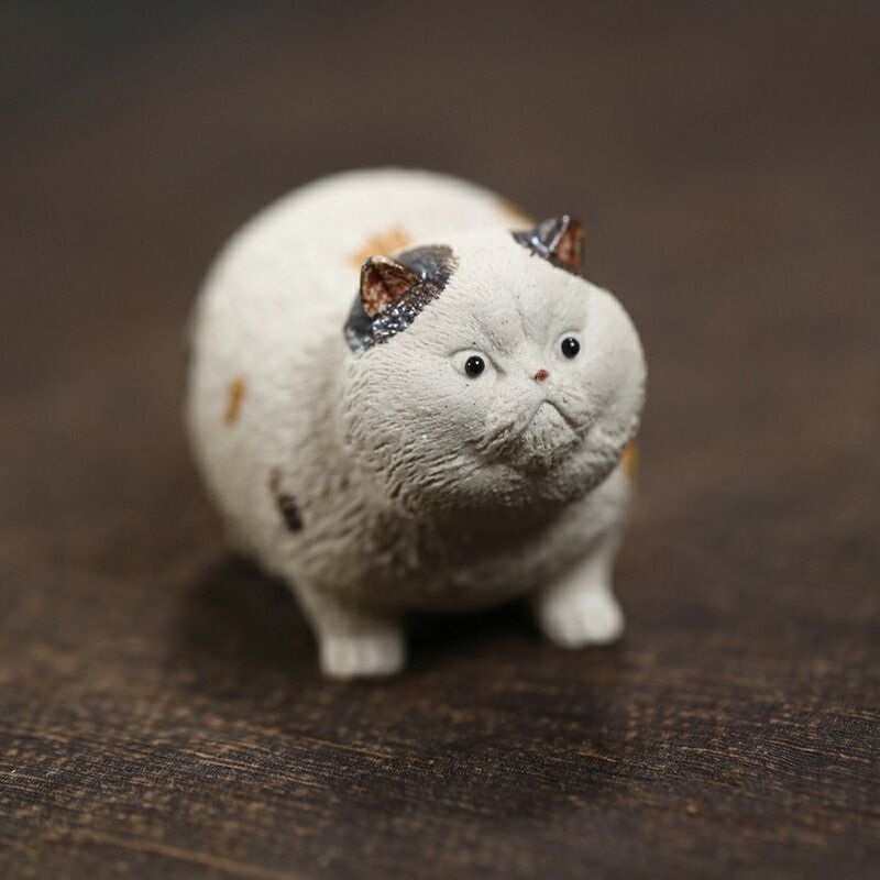 象 紫砂 応接間 装飾 茶台 茶寵 工芸品 置物 ねこの置物 紫砂 陶器 蓋置 茶寵 かわいい 工芸品 手作り オブジェ