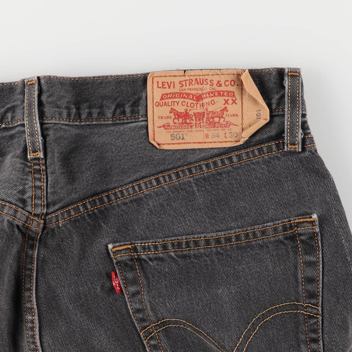 501 ブラックデニム