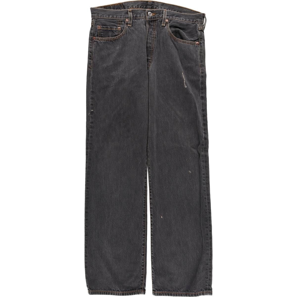 古着 00年代 リーバイス Levi s 501 ブラックデニム ストレートデニムパンツ メンズw34相当 eaa595414