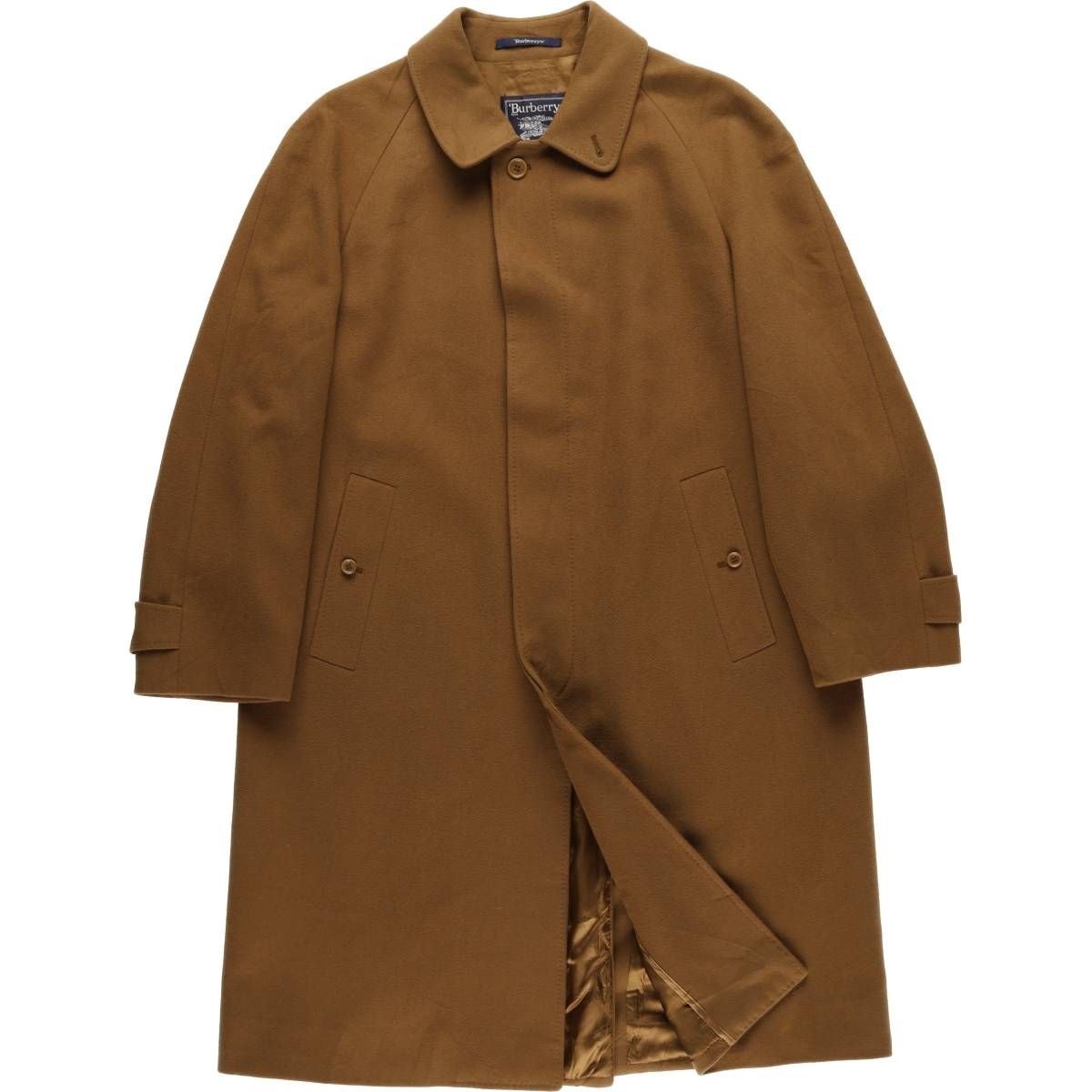 古着 バーバリー Burberry s カシミア混 ステン コート バルマカーンコート メンズXL相当 eaa593627