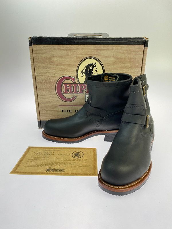 Chippewa チペワ 91002 7INCH ENGINEER BOOTSBLACK OIL 靴 シューズ エンジニアブーツ 164-251108-AS-20-min