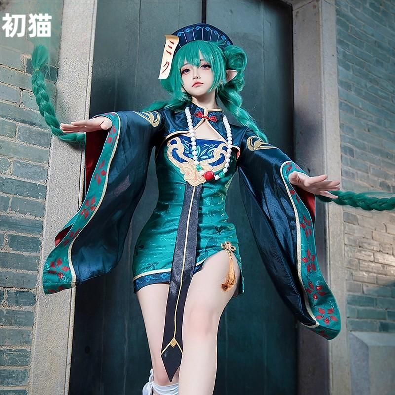 初獣猫 初音ミク ゾンビ コスプレ衣装 職人製作