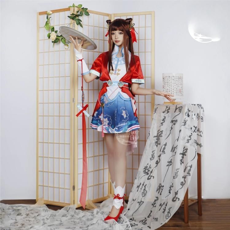 霧都アニメ 王者栄耀 西施 玲瓏珍味 コスプレ衣装 職人製作