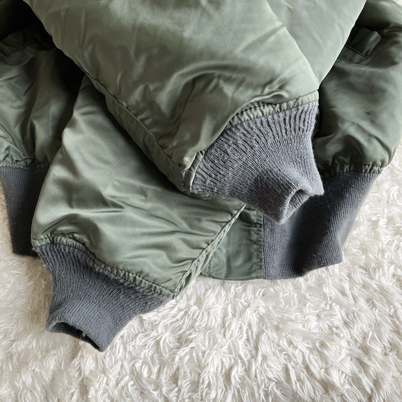 美品！90's USA製 ALPHA INDUSTRIES アルファ N-2B Y2K 短丈 カーキ