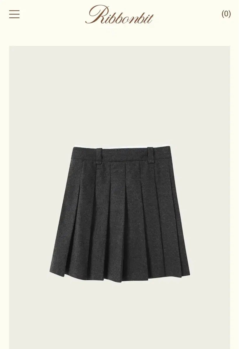 リボン 빛 jude pleated skirt