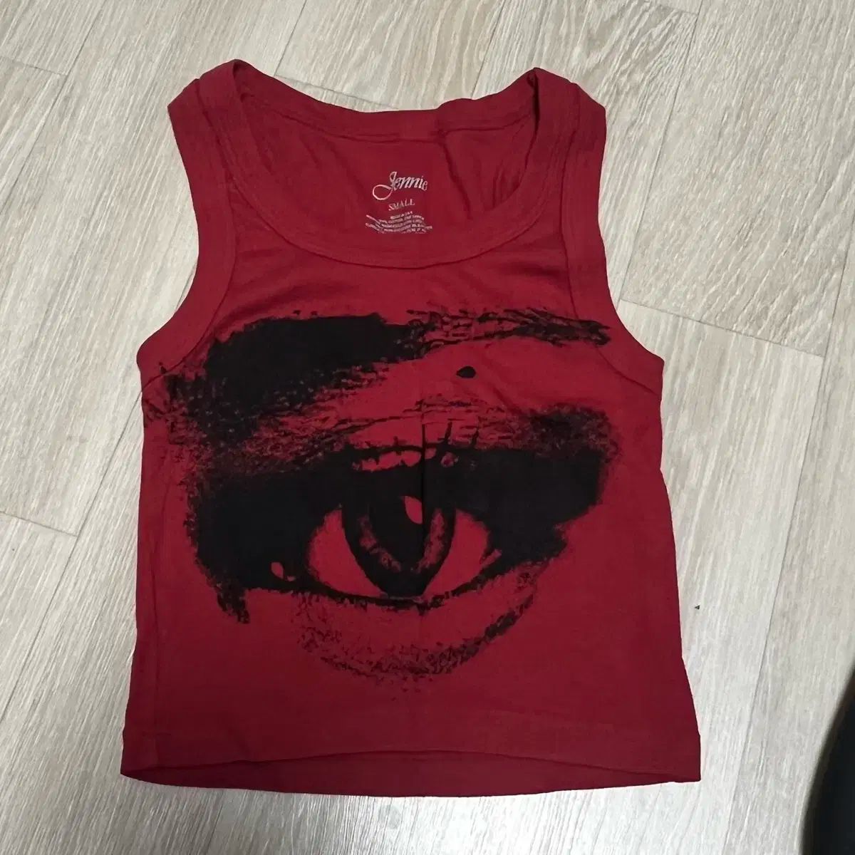 ジェニ レッド アイ タンクトップ レッド S