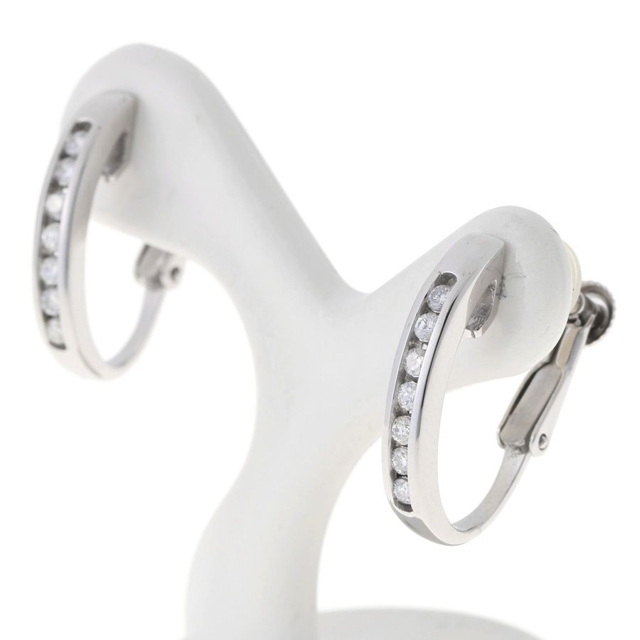 Pt 900 K 14 WG イヤリング ダイヤモンド 0.24 ct 商品番号 A-159212