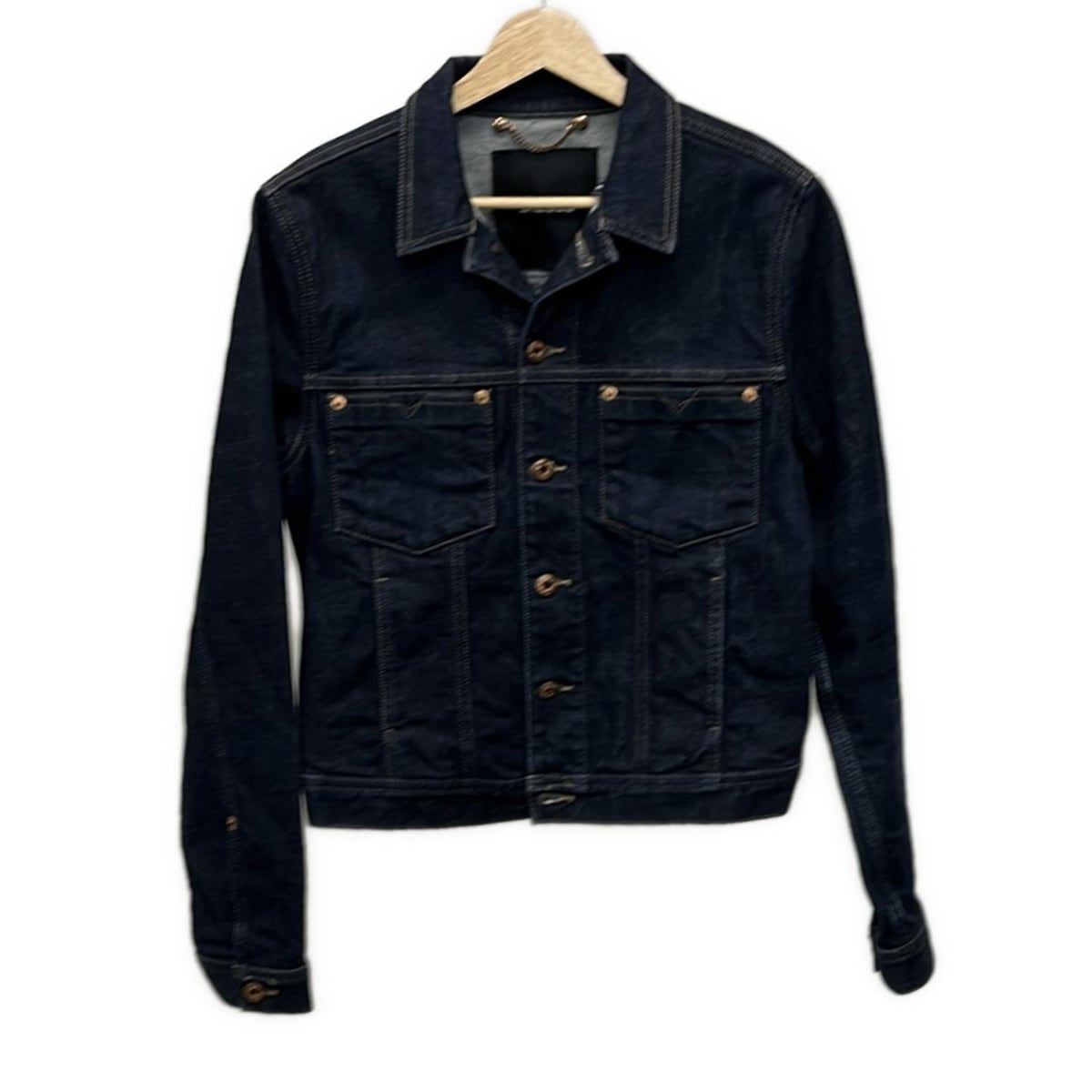 DIESEL ディーゼル Gジャン サイズs S メンズ - ダークネイビー 長袖 ステッチ 春 秋