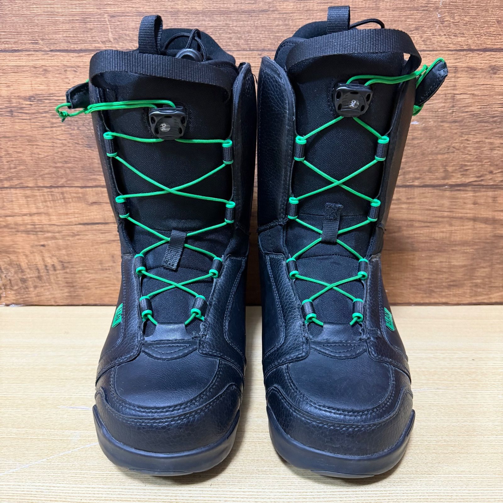 美品 エラン ELAN スノーボードブーツ 27cm ブラック グリーン 美品 エラン ELAN スノーボードブーツ 27cm ブラック グリーン ELAN