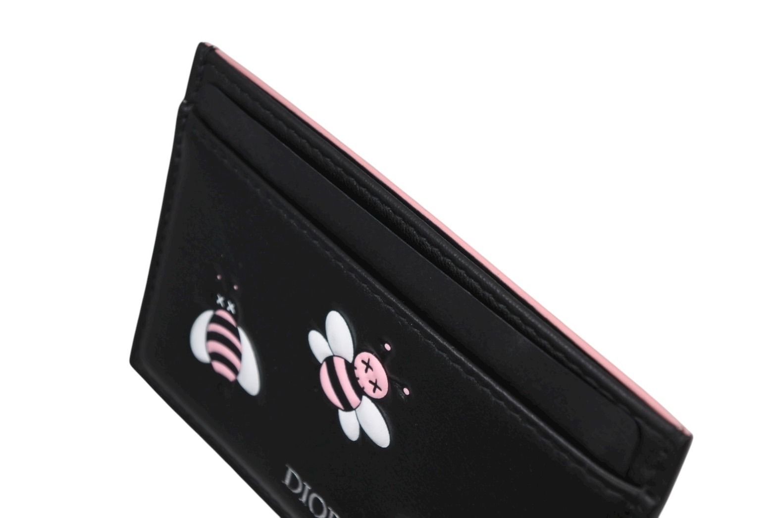  DIOR クリスチャンディオール KAWS カウズ コラボ カードケース 10 BO 0179 ブラック ピンク 4 b 008706 カードケース 小物