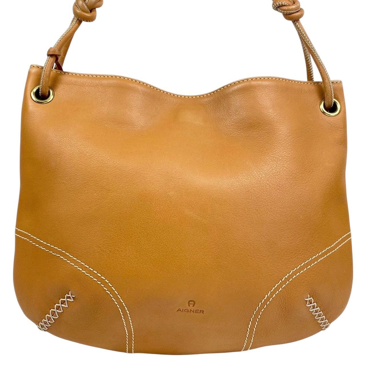 B4104】 AIGNER アイグナー ショルダーバッグ ブラウン マグネット